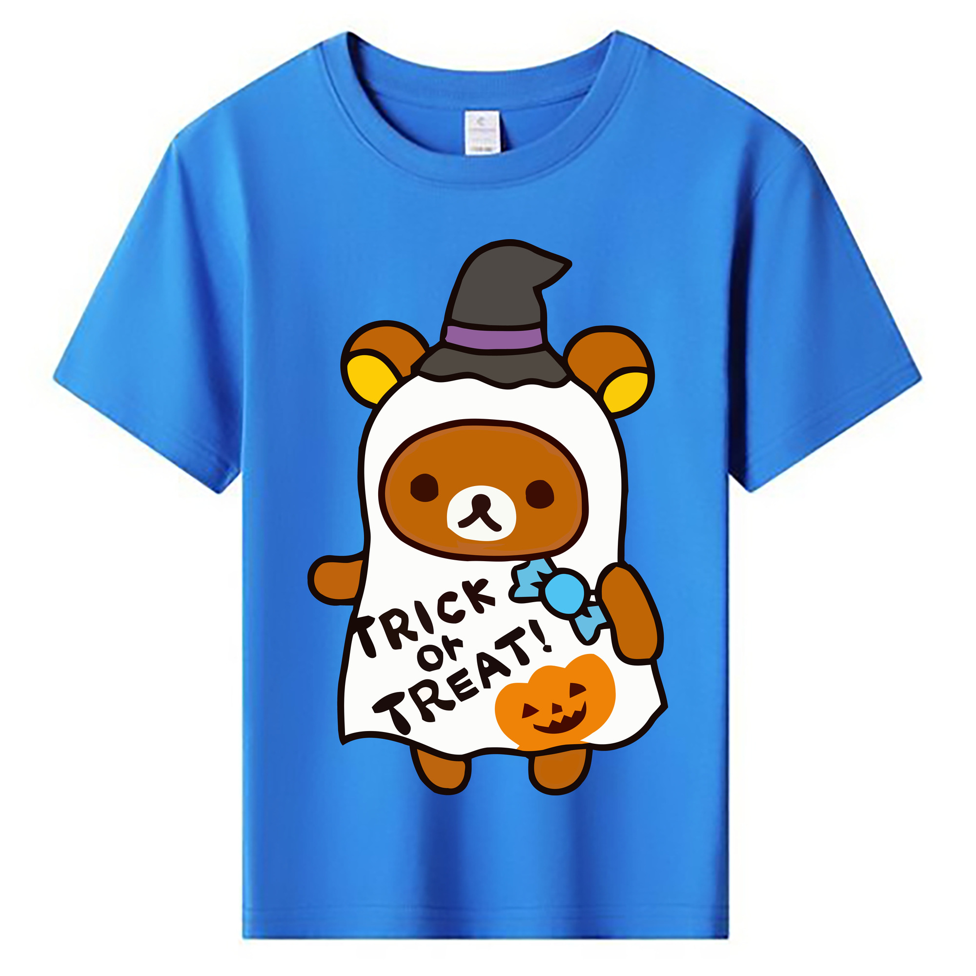 （画像用） リラックマ リラックマ キイロイトリ Rilakkuma Korilakkuma Kiiroitori 綿100％キッズTシャツ（フロントプリント）